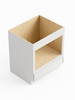 30-in x 24-in x 35-in Ready To Assemble Slim Shaker Microwave Base Cabinet, White
