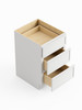 21-in x 24-in x 35-in Ready To Assemble Slim Shaker Three Drawer Base Cabinet, White