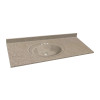 61-in x 22-in Bathroom Vanity Top in Sandy Beach