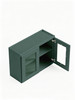 36 in. x 24 in. Ready to Assemble Wall Cabinet with Remington Frame Clear Glass Door, Green