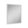 30-in x 34-in Slim Shaker Framed Vanity Mirror, White