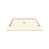 36 x 36 Solid Surface Shower Base with Center Drain in Moonlight
