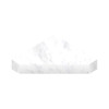 15-in x 15-in x 3-in Solid Surface Neo-Angle Corner Shower Seat, White Venito