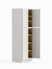 24-in x 24-in x 84-in Ready To Assemble Shaker Four Door Tall Utility Cabinet, White