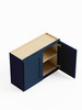 24-in x 12-in x 24-in Ready To Assemble Shaker Wall Cabinet, Navy Blue
