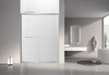Stratford 60-in x 78-in Bypass Shower Door With 5/16-in Full Frost Glass And Round Tube Handles, Polished Chrome