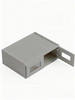 33 in. x 18 in. x 24 in. Ready to Assemble Wall Refrigerator Cabinet with Remington Frame Clear Glass Door, Light Grey