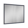 42-in x 34-in Slim Shaker Framed Vanity Mirror, Navy Blue