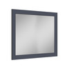 36-in x 34-in Shaker Framed Vanity Mirror, Navy Blue