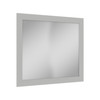 36-in x 34-in Shaker Framed Vanity Mirror, Light Grey