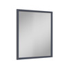 30-in x 34-in Slim Shaker Framed Vanity Mirror, Navy Blue