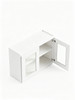 36 in. x 24 in. Ready to Assemble Wall Cabinet with Remington Frame Clear Glass Door, White