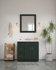 30-in x 34-in Shaker Framed Vanity Mirror, Green