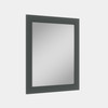 30-in x 34-in Shaker Framed Vanity Mirror, Green
