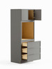 30-in x 24-in x 84-in Ready To Assemble Slim Shaker Tall Oven Cabinet, Light Grey
