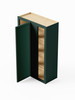 27-in x 12-in x 42-in Ready To Assemble Slim Shaker Blind Wall Cabinet, Green
