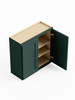 36-in x 12-in x 36-in Ready To Assemble Shaker Double Door Wall Cabinet, Green