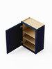 9-in x 12-in x 36-in Ready To Assemble Shaker Single Door Wall Cabinet, Navy Blue