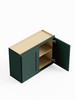 33-in x 12-in x 24-in Ready To Assemble Shaker Wall Cabinet, Green