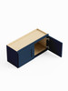 30-in x 12-in x 15-in Ready To Assemble Shaker Wall Cabinet, Navy Blue