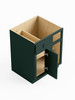 45-in x 24-in x 35-in Ready To Assemble Shaker Blind Base Cabinet, Green