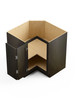 36-in x 36-in x 35-in Ready To Assemble Shaker Easy Reach Base Cabinet, Smokey Grey