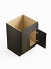 24-in x 24-in x 35-in Ready To Assemble Shaker Double Door Single Drawer Front Sink Base Cabinet, Smokey Grey
