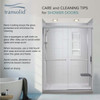 Stratford 48-in x 78-in Bypass Shower Door With 5/16-in Full Frost Glass And Round Tube Handles, Champagne Bronze
