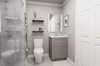 24-in x 21-in x 35-in Ready To Assemble Shaker Double Door Single Drawer Front Vanity Sink Base Cabinet, Light Grey, VS24-RTA-FR01-LG