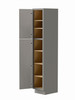 18-in x 21-in x 84-in Ready to Assemble Slim Shaker Vanity Linen Cabinet, Light Grey, L188421-RTA-FR02-LG