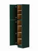 15-in x 21-in x 84-in Ready to Assemble Shaker Vanity Linen Cabinet, Green, L158421-RTA-FR01-GR