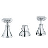 Bidet Fitting Kit in Chrome/Swarovski Crystal