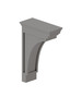 4-in x 9-in x 12-in Modern Corbel, Light Grey