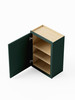 12-in x 12-in x 36-in Ready To Assemble Shaker Single Door Wall Cabinet, Green