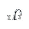 Roman Tub Filler Kit with Handles in Starlight Chrome