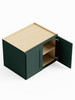 33-in x 24-in x 24-in Ready To Assemble Shaker Refrigerator Wall Cabinet, Green