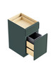 15-in x 24-in x 35-in Ready To Assemble Slim Shaker Single Trash Can Pull-Out Base Cabinet, Green