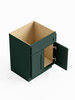 27-in x 24-in x 35-in Ready To Assemble Shaker Double Door Single Drawer Front Sink Base Cabinet, Green