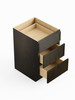 15-in x 24-in x 35-in Ready To Assemble Slim Shaker Three Drawer Base Cabinet, Smokey Grey