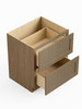 24-in x 24-in x 35-in Ready To Assemble Shaker Two Drawer Base Cabinet, Tan Wood