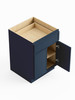 30-in x 24-in x 35-in Ready To Assemble Slim Shaker Double Door Single Drawer Base Cabinet, Navy Blue