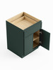 30-in x 24-in x 35-in Ready To Assemble Slim Shaker Double Door Single Drawer Base Cabinet, Green