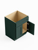 33-in x 21-in x 35-in Ready To Assemble Shaker Double Door Single Drawer Front Vanity Sink Base Cabinet, Green, VS33S-RTA-FR01-GR
