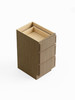 21-in x 21-in x 35-in Ready to Assemble Slim Shaker Vanity Three Drawer Base Cabinet, Tan Wood, 3VDB21-RTA-FR02-TW