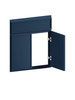 26-in x 1-in x 30-in Slim Shaker Diagonal Corner Sink Base Cabinet Front, Navy Blue