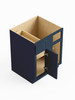 39-in x 24-in x 35-in Ready To Assemble Slim Shaker Blind Base Cabinet, Navy Blue