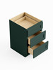 24-in x 24-in x 35-in Ready To Assemble Shaker Three Drawer Base Cabinet, Green