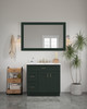 54-in x 34-in Shaker Framed Vanity Mirror, Green
