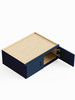 33-in x 24-in x 12-in Ready To Assemble Shaker Refrigerator Wall Cabinet, Navy Blue
