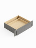 36-in x 21-in x 7-in Ready To Assemble Slim Shaker Knee Drawer, Light Grey